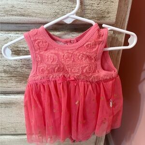 Pink Floral Kids Casual Dress
